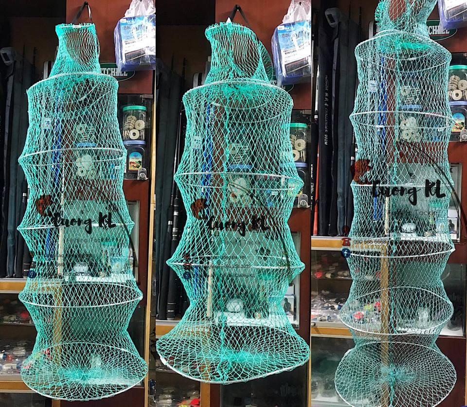 Giỏ cáp đựng cá có nắp to dày