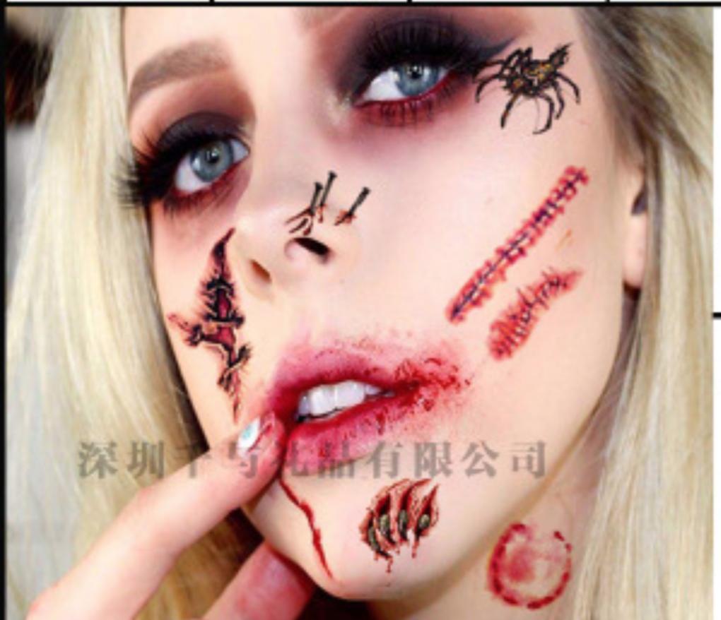 [HCM]Combo 3 tấm hình xăm dán halloween10x6cm (Tặng ngay 1 tấm đồng size khi mua 2 combo)