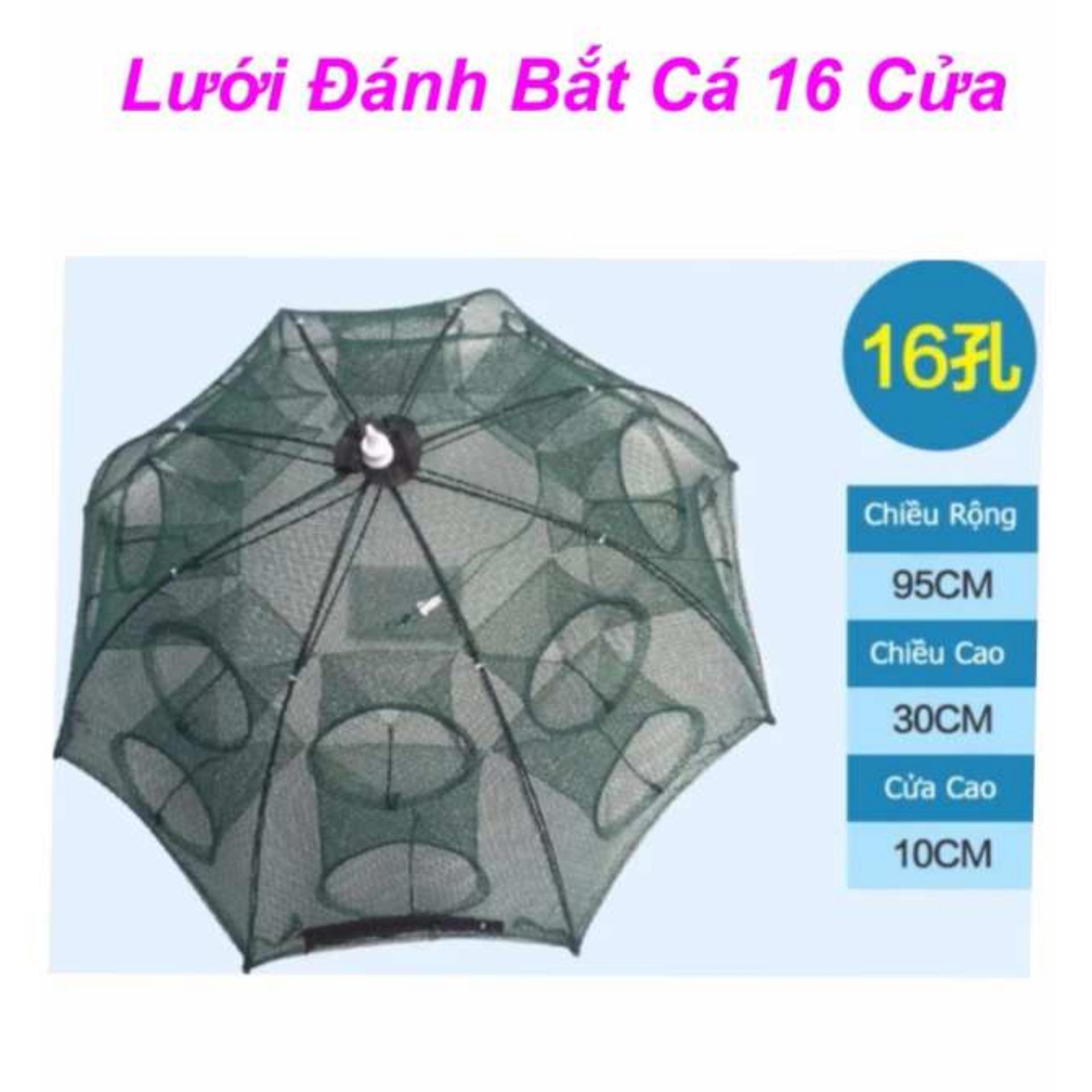 Lưới Đánh Bắt Cá Bát Quái - 16 Cửa
