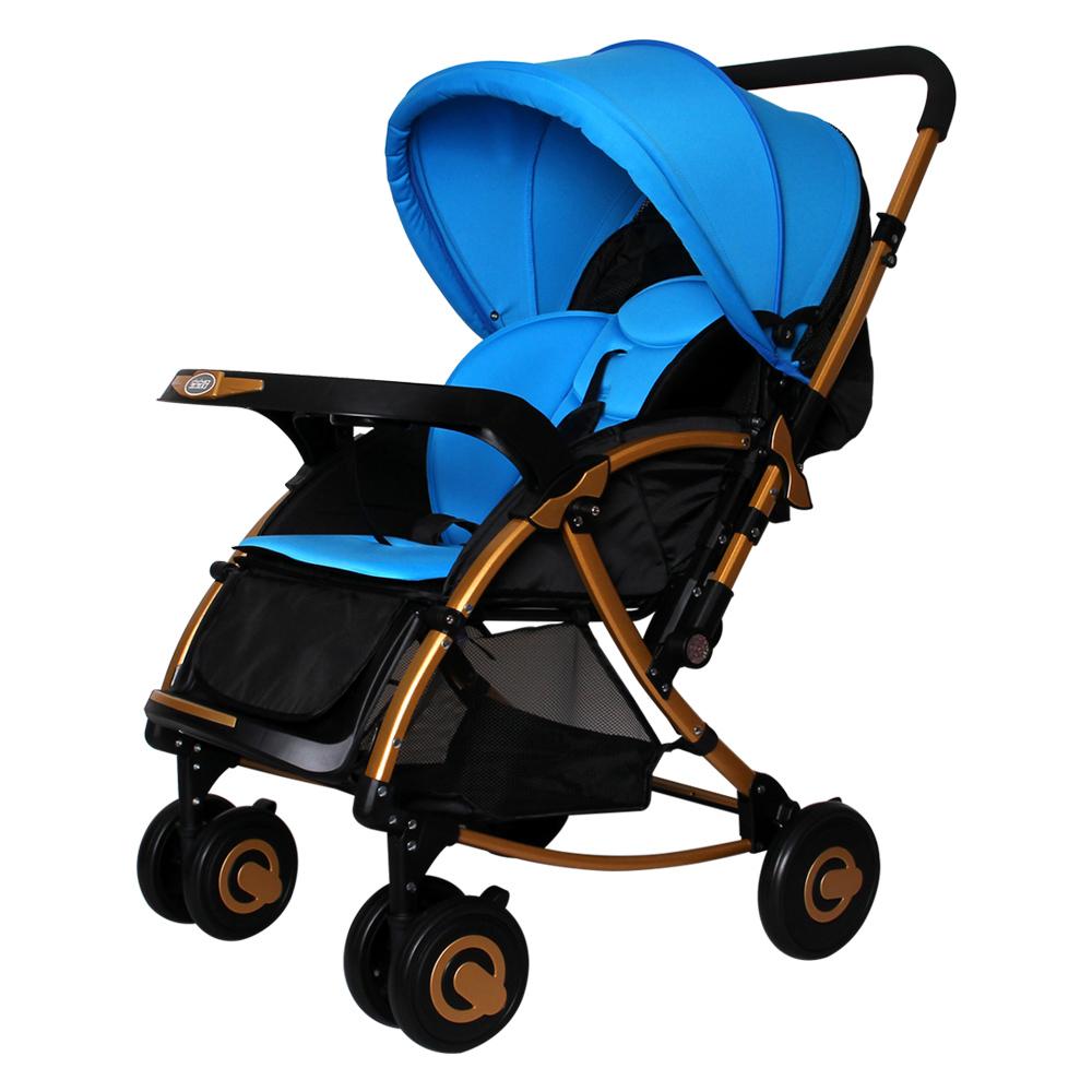 Xe đẩy bập bênh 2 chiều cho trẻ em Baobaohao C3 (Đen phối xanh)