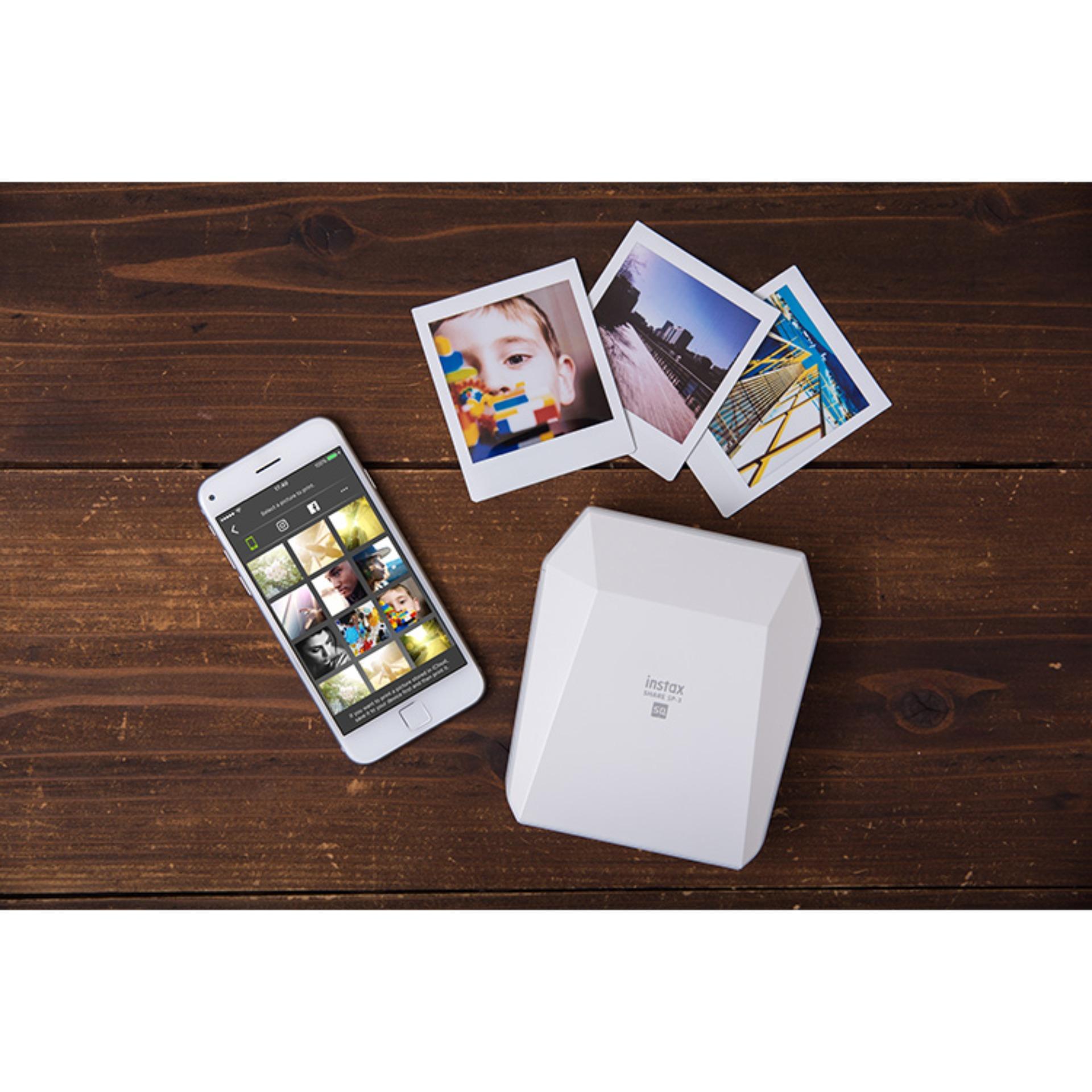 [Trả góp 0%]Máy in ảnh INSTAX SHARE SP-3 White