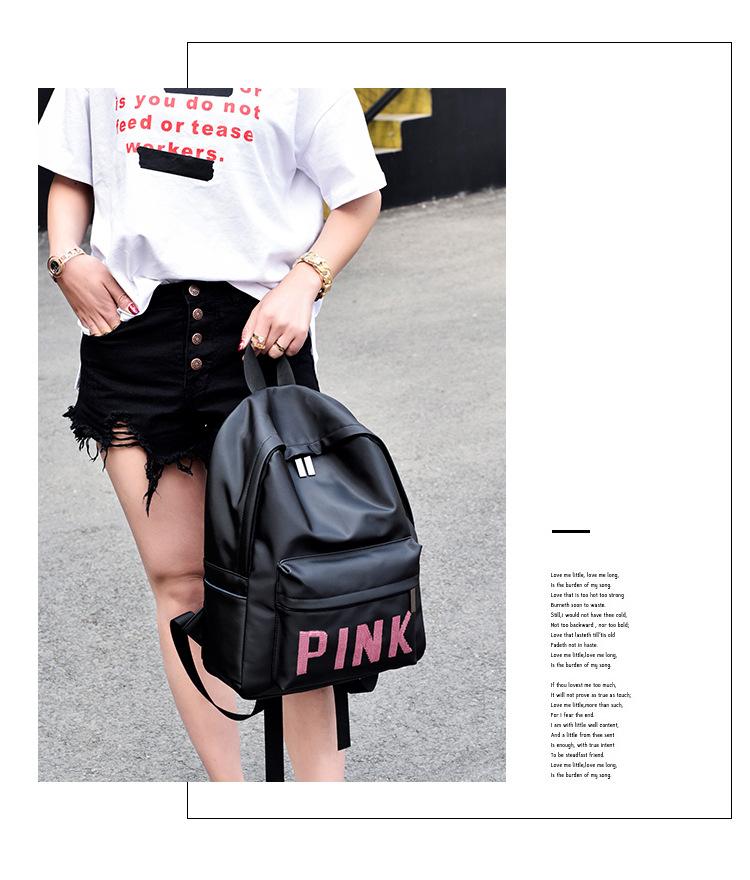 Balo Pink nữ Màu hồng phấn thời trang
