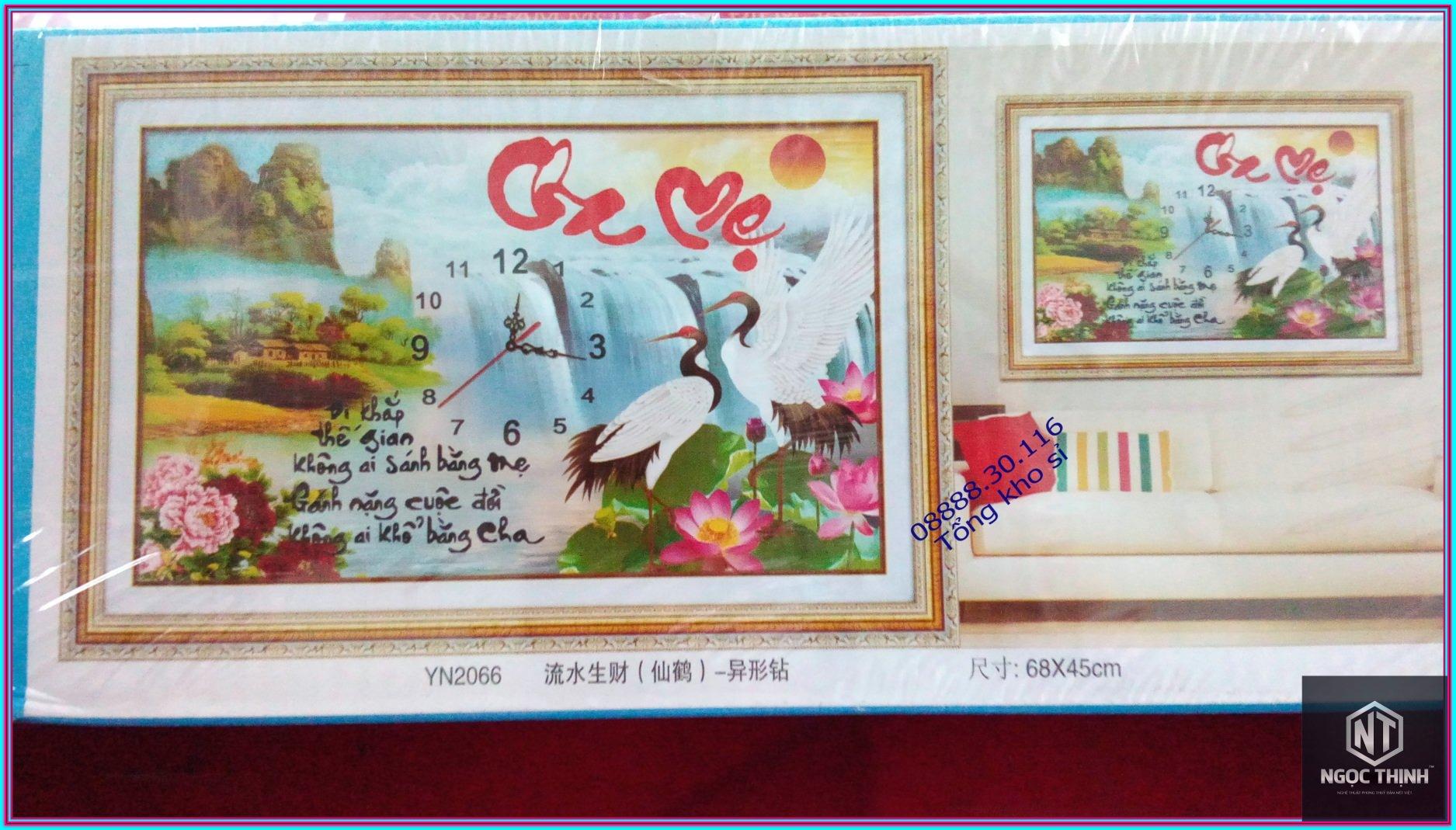 Tranh đính đá Cha mẹ YN2066-Ngọc Thịnh