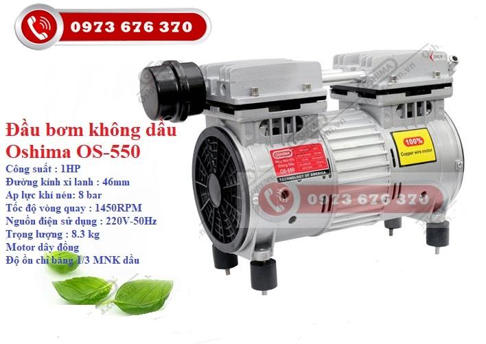 Đầu máy nén khí không bình Oshima OS-550