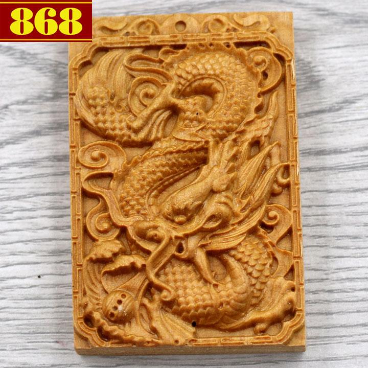 [HCM]Mặt gỗ hoàng đàn tượng rồng MG54