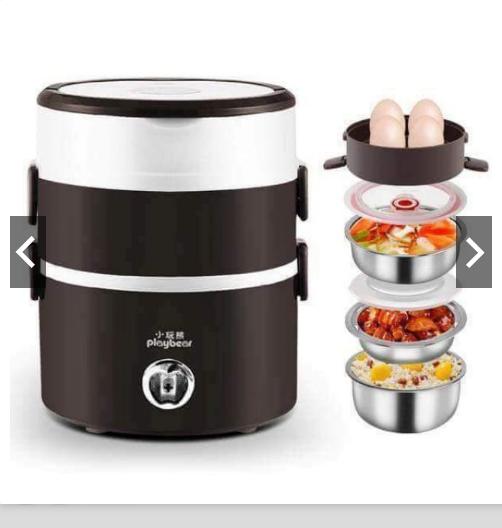 CẶP LỒNG Ủ CƠM 3 TẦNG INOX CẮM ĐIỆN CAO CẤP