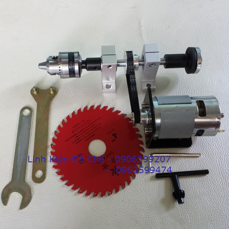 Combo chế cưa bàn từ motor 775