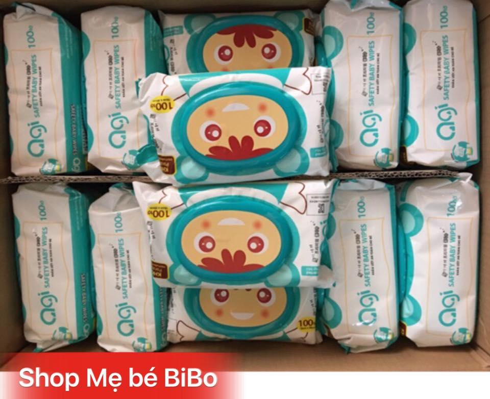 COMBO 6 GÓI KHĂN ƯỚT AGI KHÔNG MÙI 100 TỜ