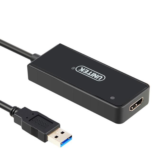 Cáp chuyển đổi USB 3.0 to HDMI Unitek Y-3702( Đen)