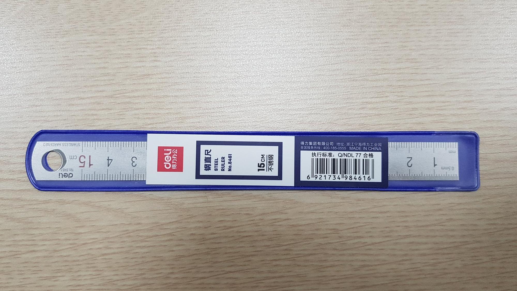Thước lá Deli 8461 15cm