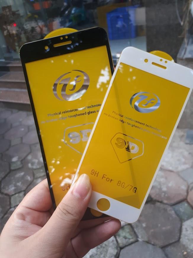 Kính Cường lực 9D full màn cho Iphone 7/ 8 Thường Trắng