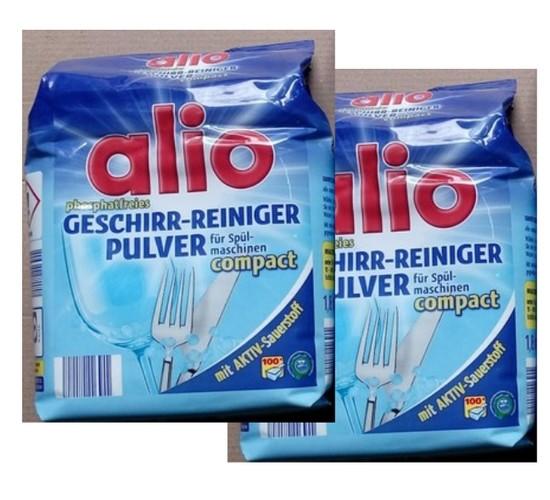 Bột rửa chén Alio 1.8kg ( Đức ) không mùi dùng cho máy rửa chén