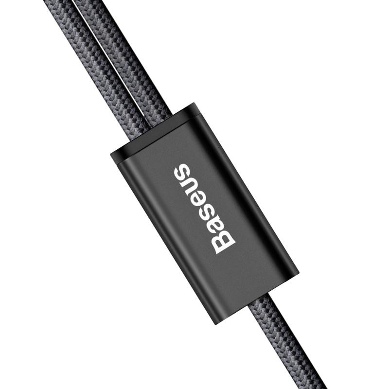 Cáp sạc 2 đầu (Micro USB + Type C) 3A - Hiệu basus