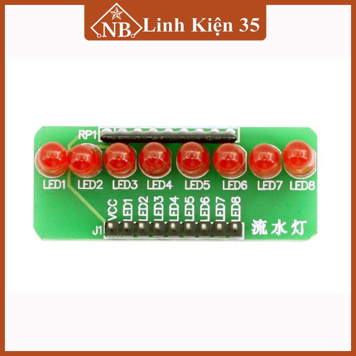 Module mạch led đơn 8 kênh màu đỏ