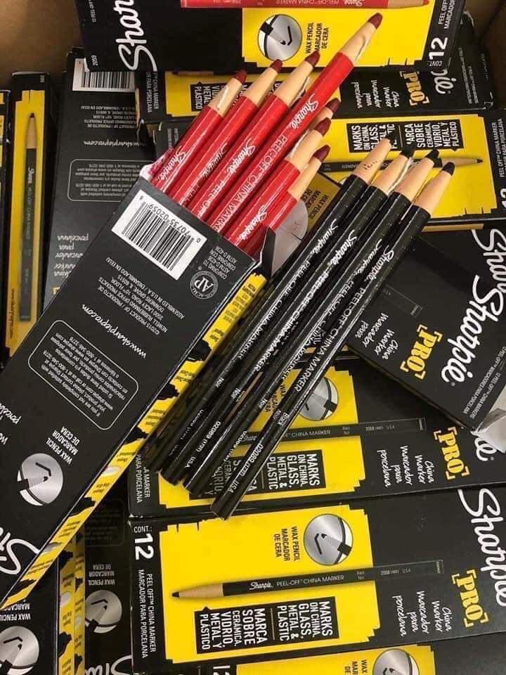Chì đá Sharpie màu đỏ, đen, trắng kẻ lông mày, môi, mí không trôi