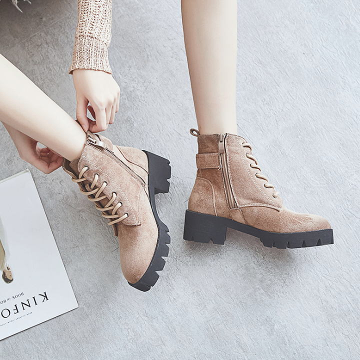 Giày boot nữ phong cách hàn quốc Đồ Da Thành Long TLG 20481