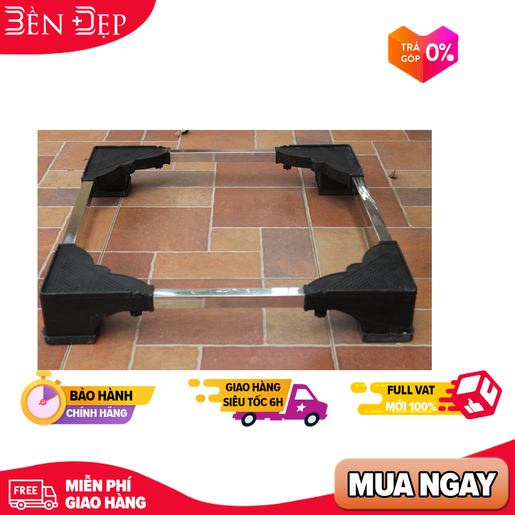 Kệ máy giặt cửa ngang, máy rửa bát, Chân máy giặt chống rung, Trụ bê tông chịu tải 400kg