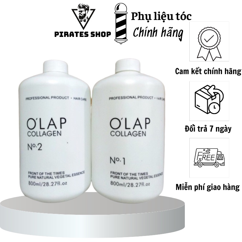 Thuốc uốn tóc lạnh đa năng Olap Colagen 800ml x 2