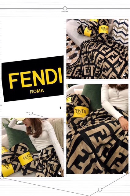 Chăn Lông Tuyết Fendi Siêu Mềm Mịn