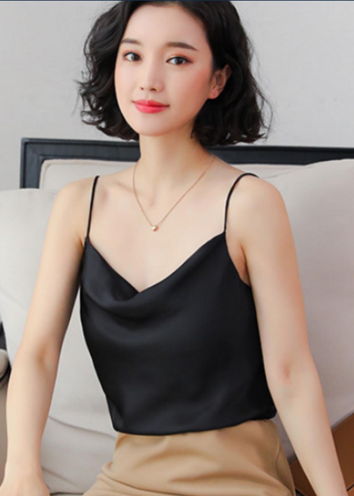 Áo dây nữ cổ đổ - 9101
