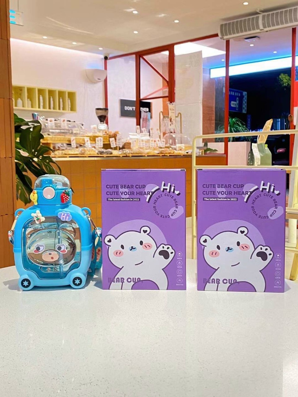 Bình Nước Hình Gấu 1000ml Cute Bear Cup Siêu Xinh