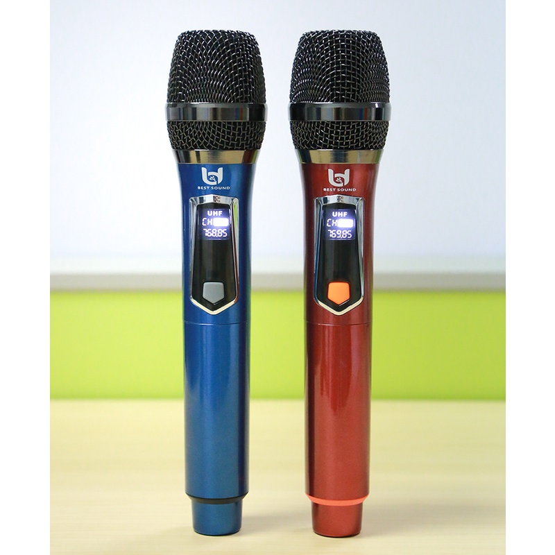 Micro Không Dây Pin Sạc Karaoke Ampli, Loa Kéo
