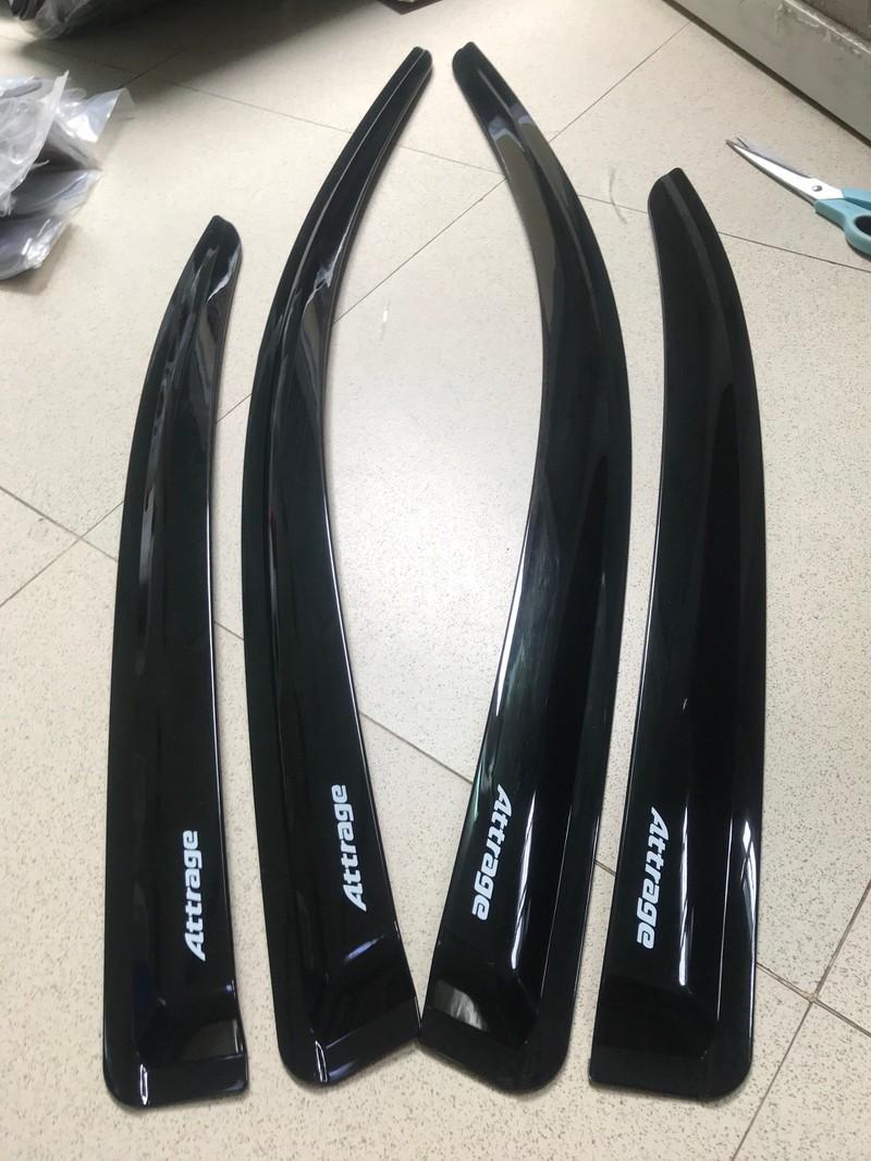 Bộ vè che mưa đen Thái cao cấp xe Mitsubishi Attrage 2014-2021