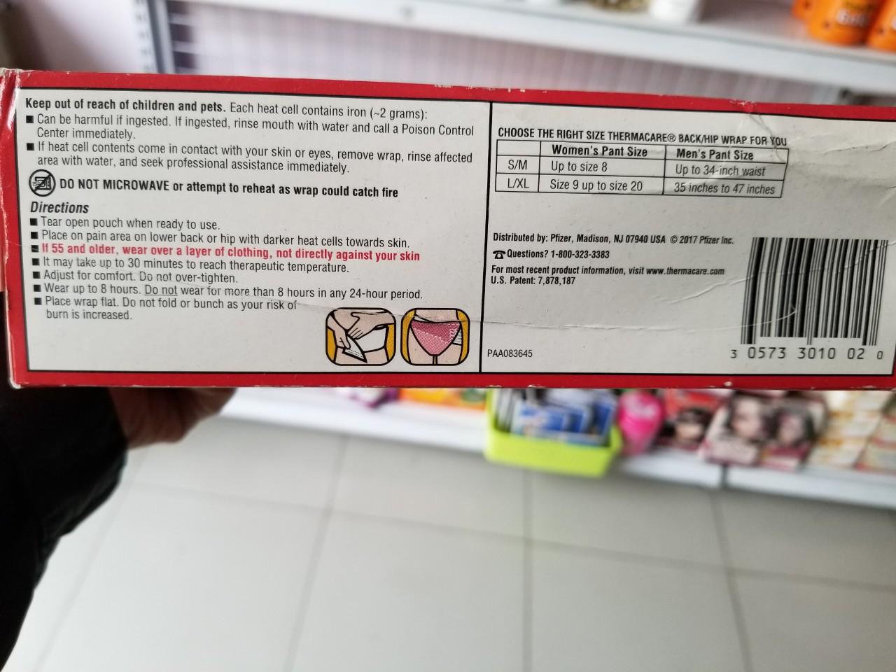 [HCM]Cao Dán ThermaCare HeatWraps Back Pain Therapy