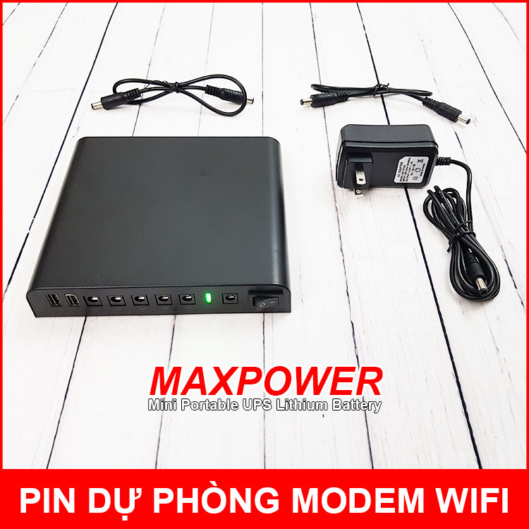 UPS Dự Phòng Lưu Điện Modem Wifi Camera 9V 12V 24000mAh