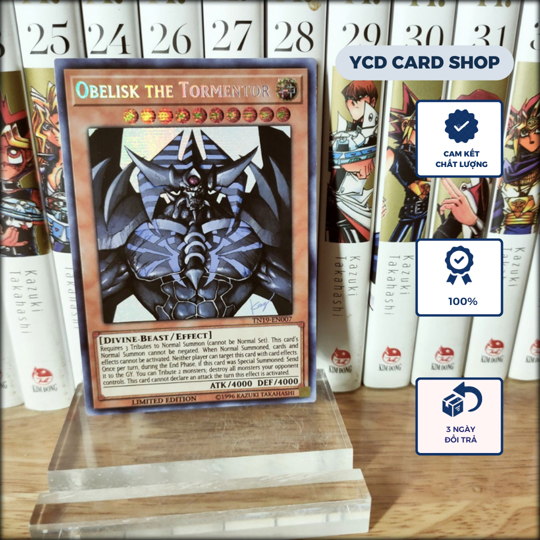 Thẻ bài yugioh chính hãng Obelisk the Tormentor ( Alternate art) – Prismatic Secret Rare