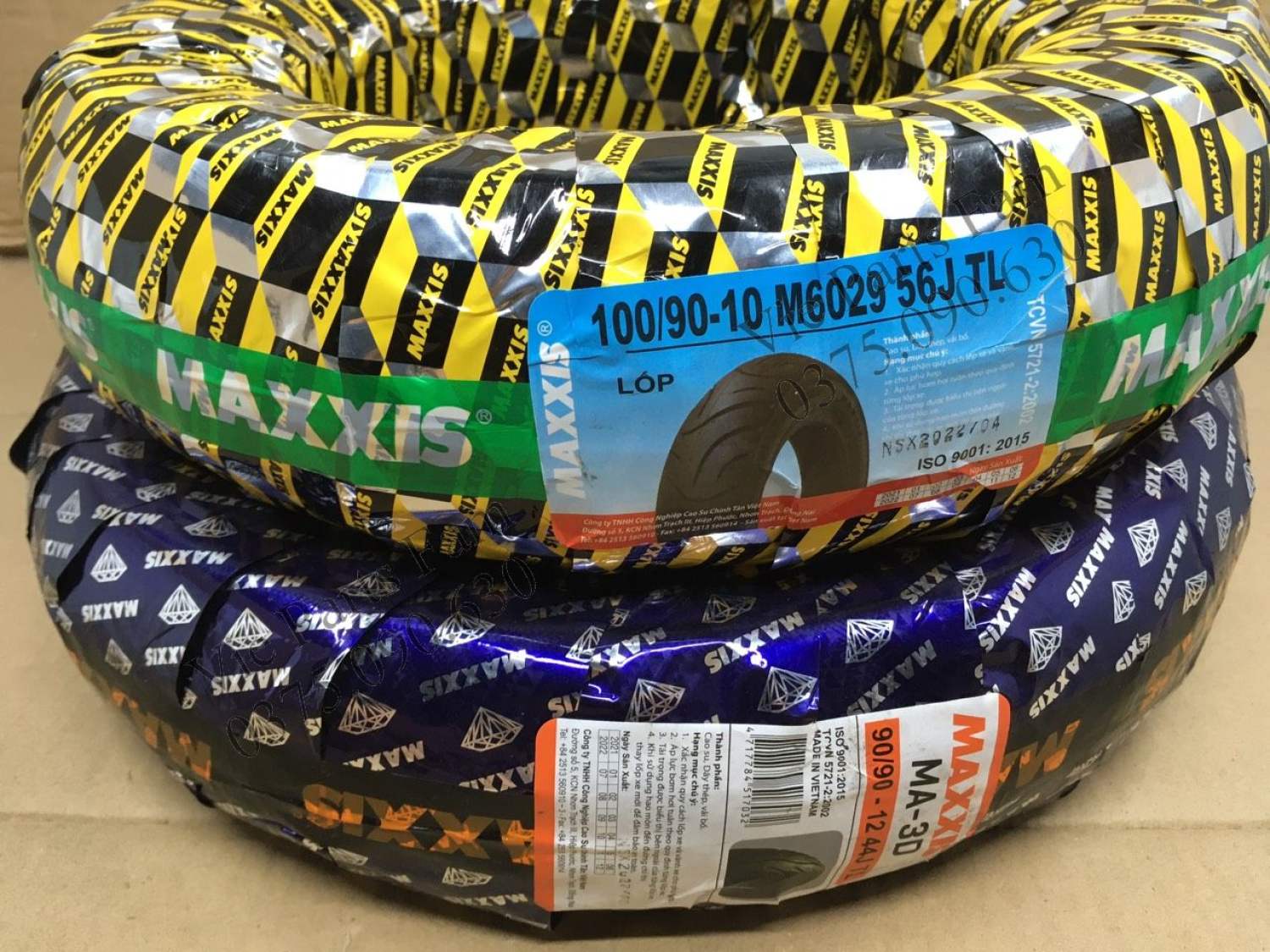 Vỏ lốp trước sau lead 110, lead 125 maxxis, trước 90/90-12, sau 100/90-10