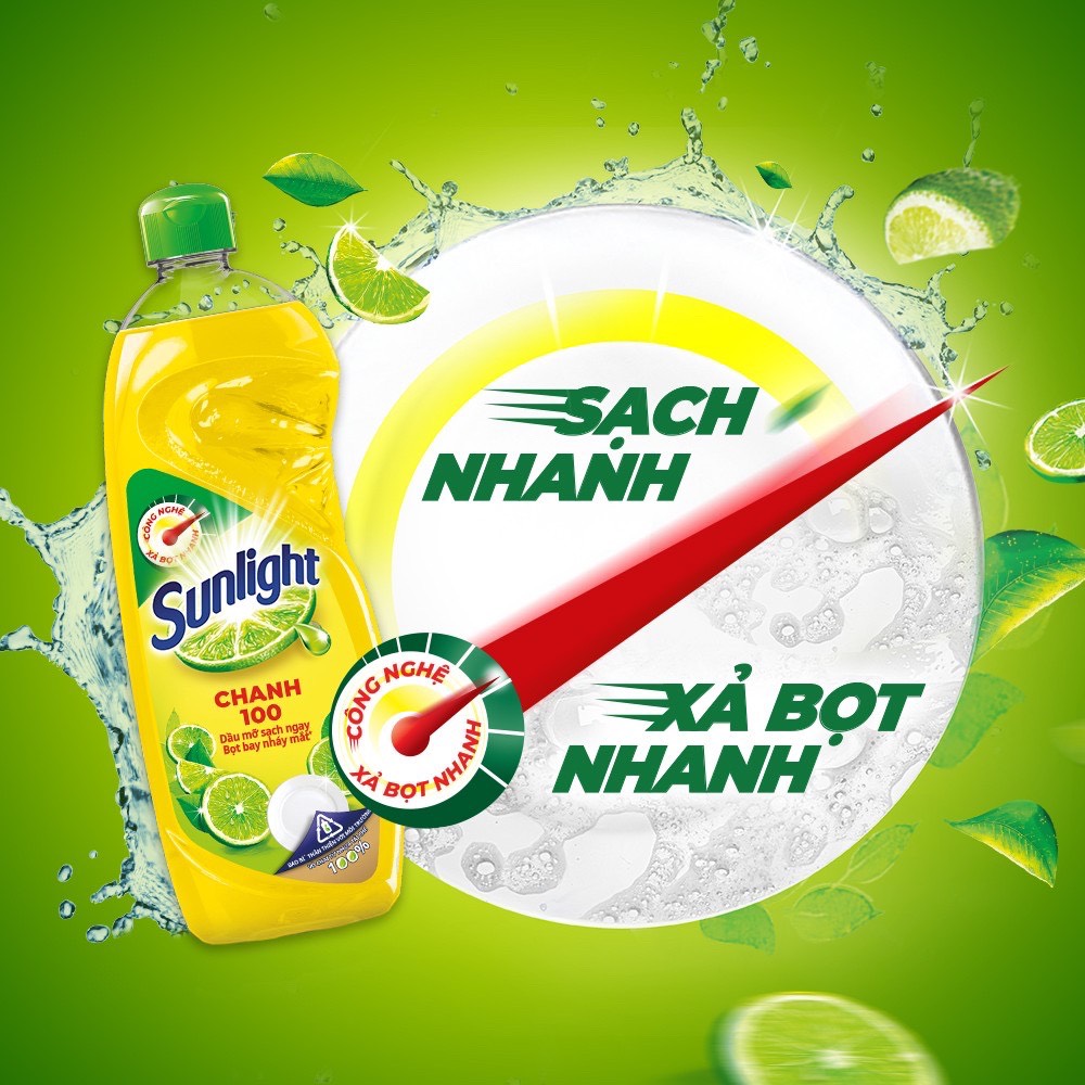Nước Rửa Chén Sunlight Hương Chanh Can 3.6KG