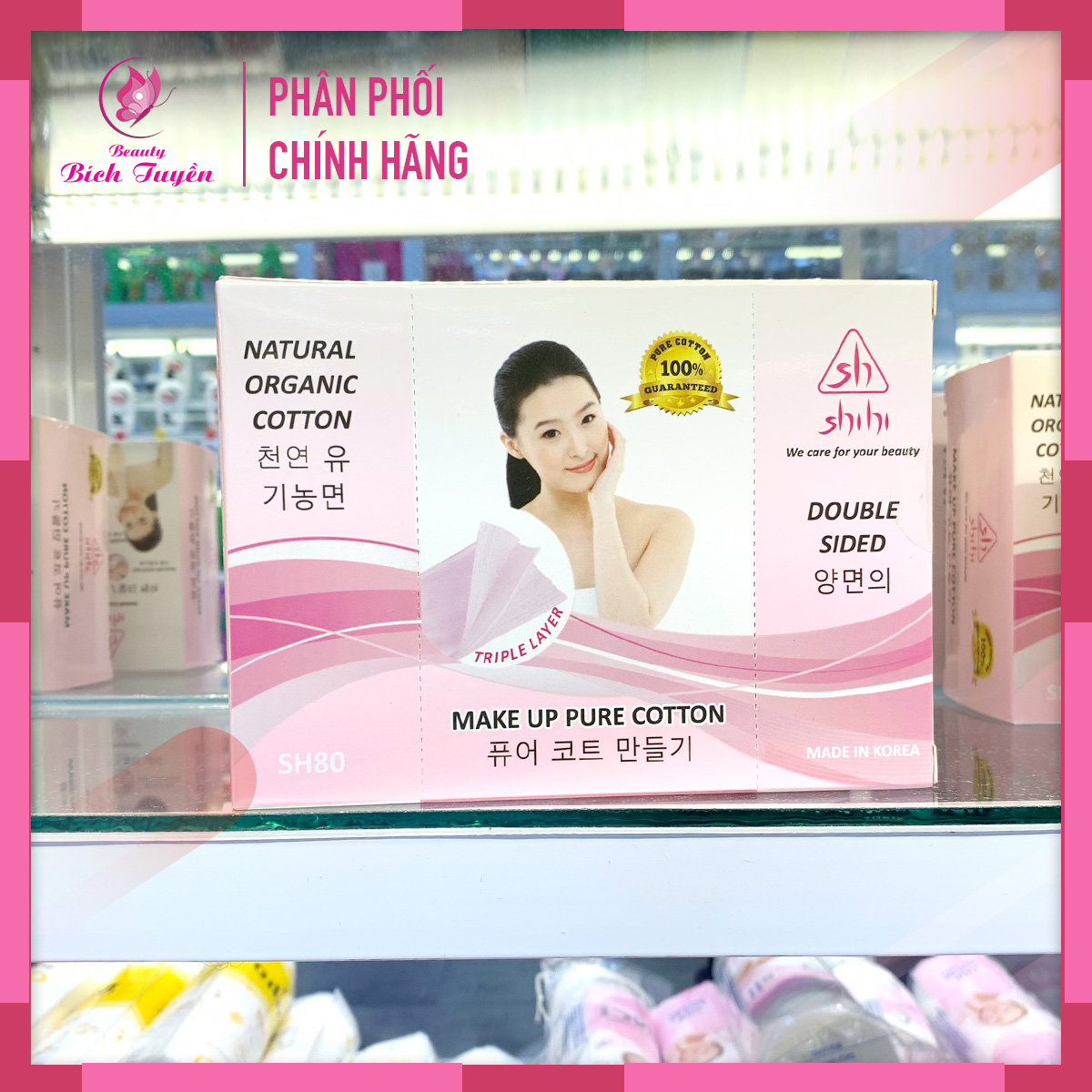 Bông Tẩy Trang SHISHI Hàn Quốc