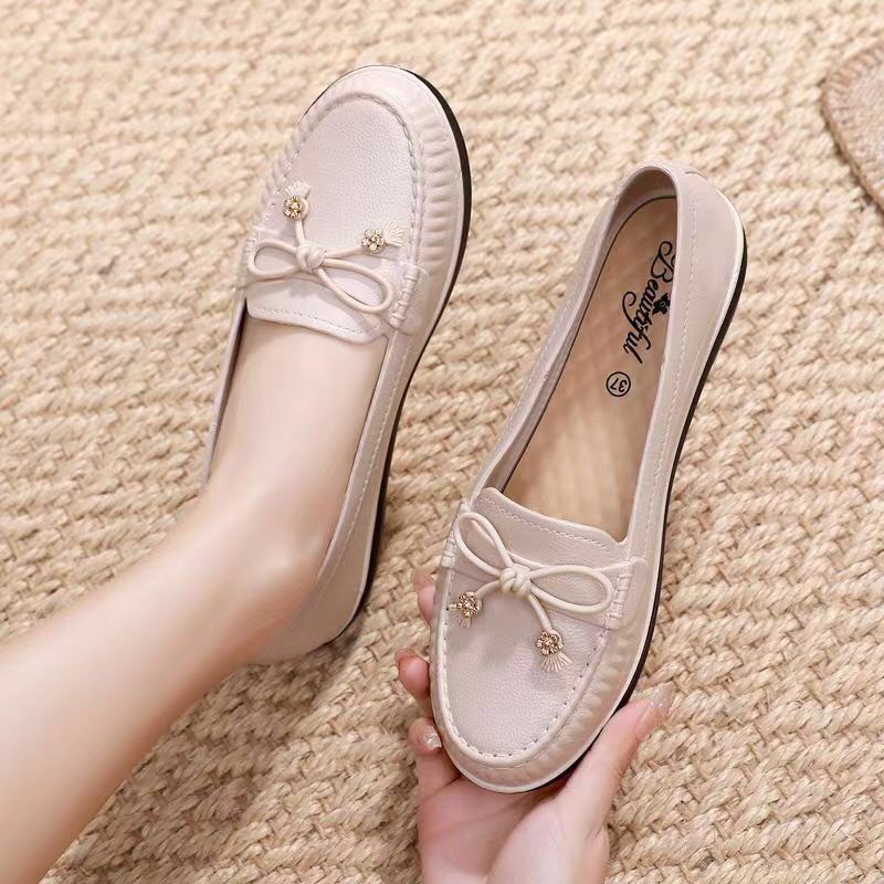 [Hoàn Tiền 15%]Giày nữ , giày lười nữ đế bắng siêu êm , mềm dẻo