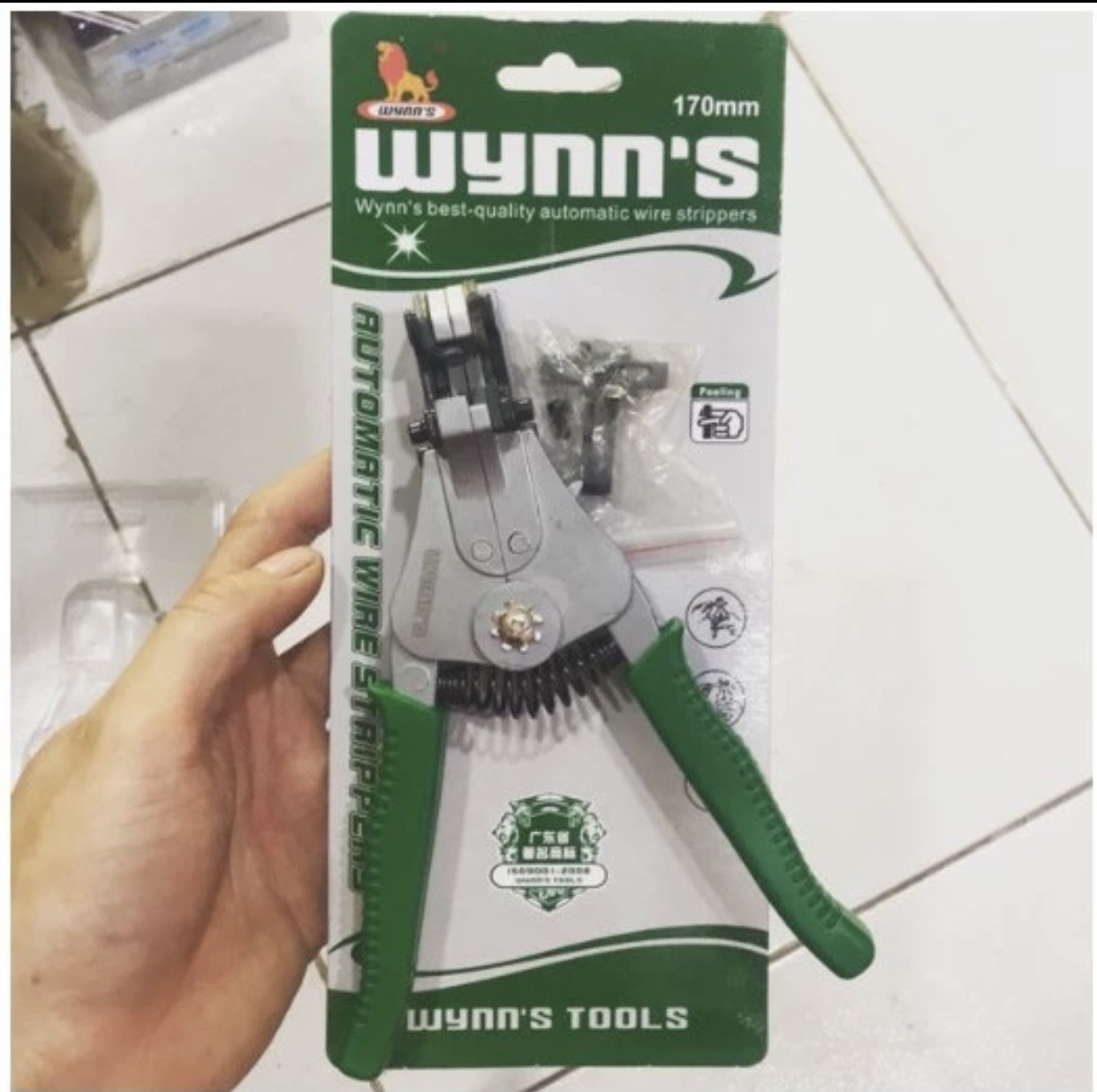 Kìm tuốt dây điện WYNN 1,25-8mm, kìm tuốt dây cáp tự động Wynn, kìm cắt dây điện,kéo cắt cáp.kéo tuốt dây điện,kềm tuốt dây điện 170mm,kìm cắt cáp Wyn