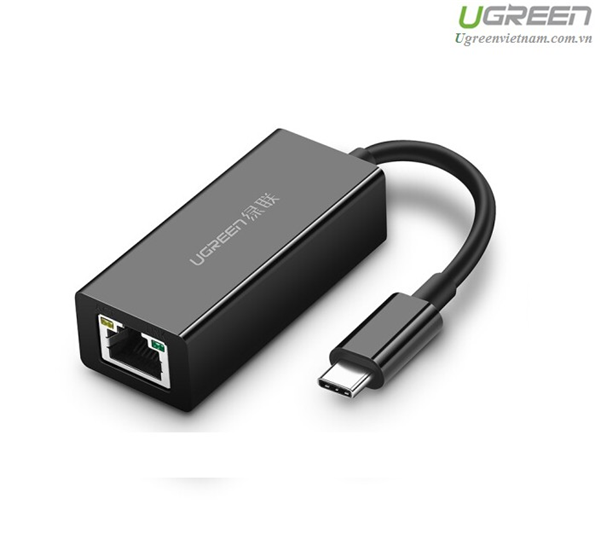 Cáp USB Type-C to Lan 10/100/1000Mbps  Ugreen 50307 cao cấp