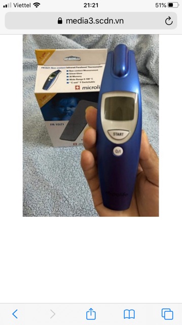 Nhiệt kế hồng ngoại đo trán Microlife