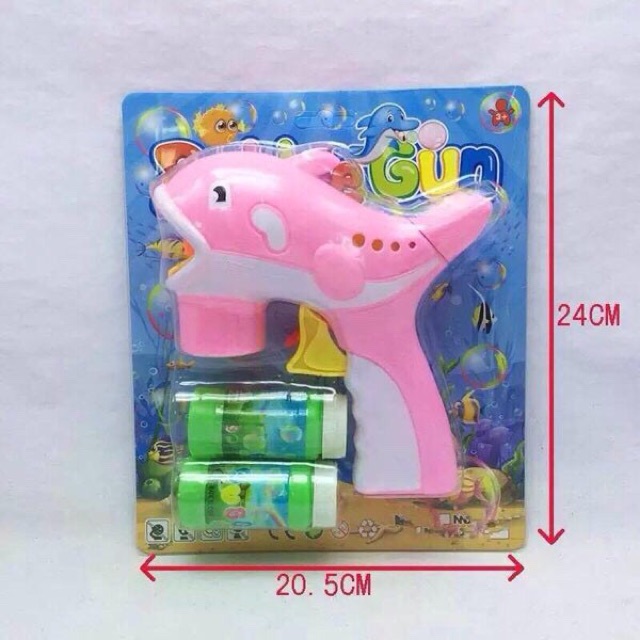 Bộ Đồ Chơi Cá Heo Bắn Bong Bóng Dành Cho Bé