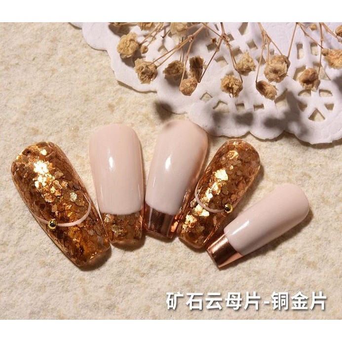 Set Nhũ Vẩy Cá Gold | 6 Màu Trang Trí Móng