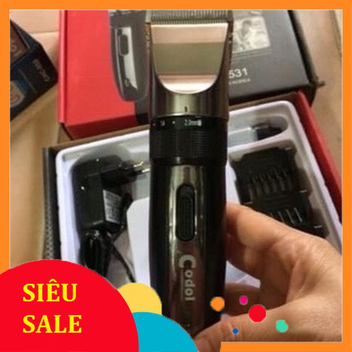 [TĂNG ĐƠ] Tông Đơ Cắt Tóc Gia Đình Codol 531 Máy Chạy Êm Lưỡi Bén