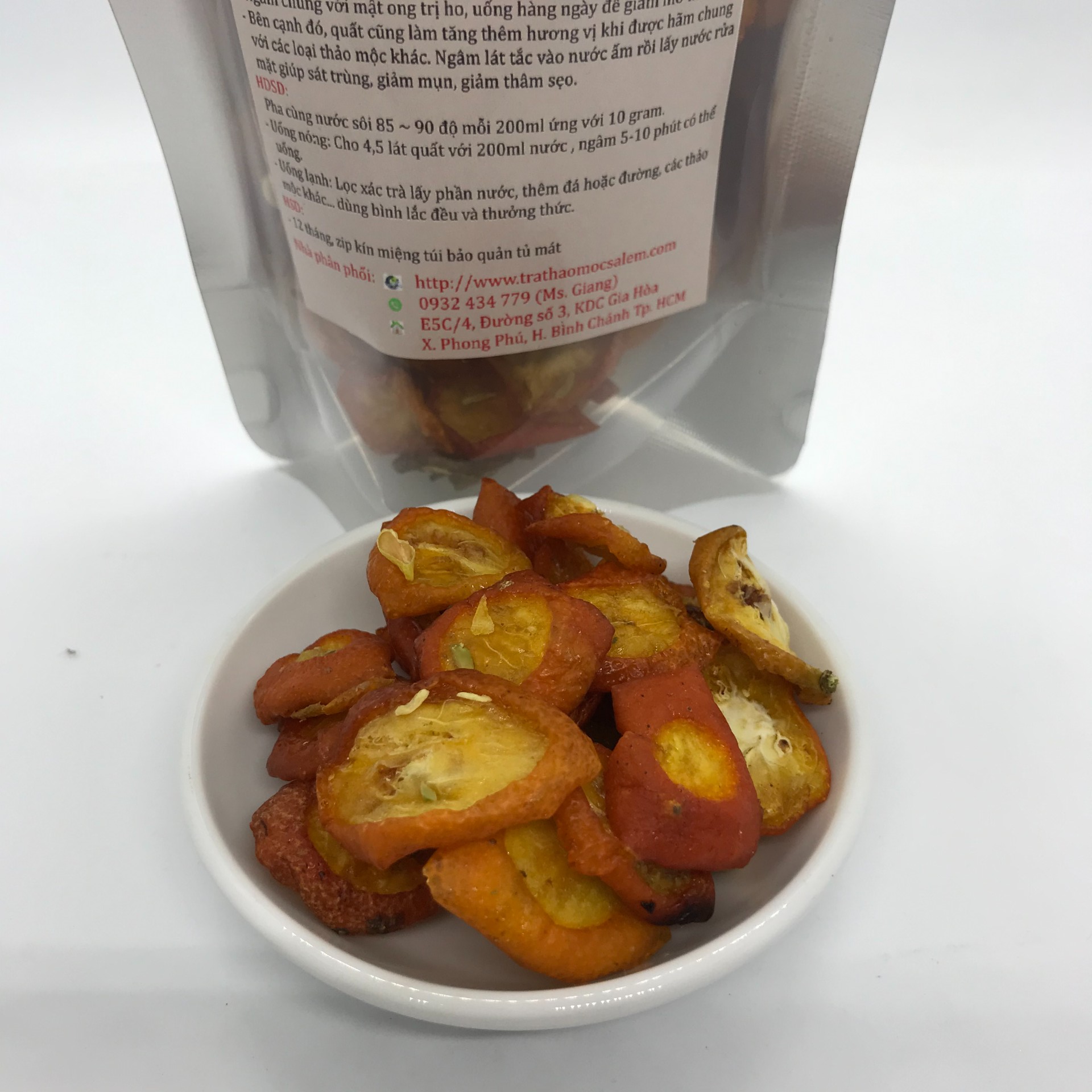 [HCM]Trà quất vàng Salem 100g
