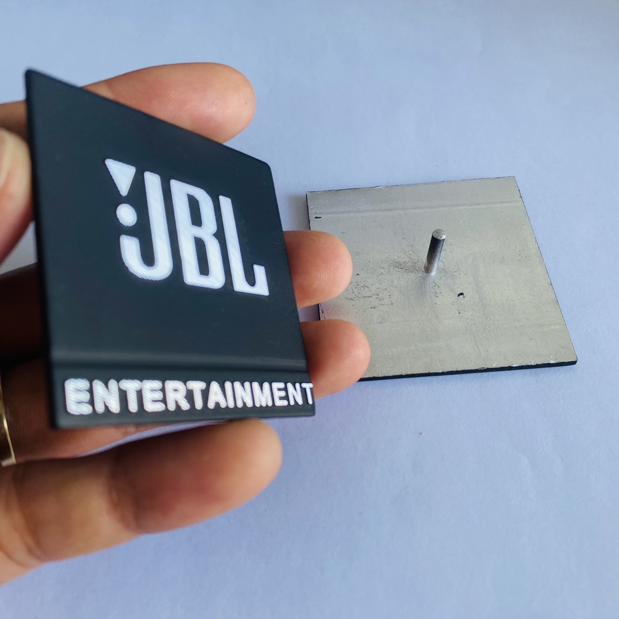 Tem Loa Nhôm JBL Vuông 5cm Dán Loa