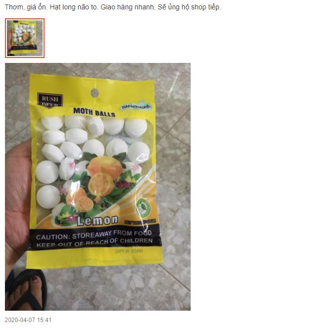 Long não thơm phòng Hando 120gram Gia Phú (Hương Chanh) )