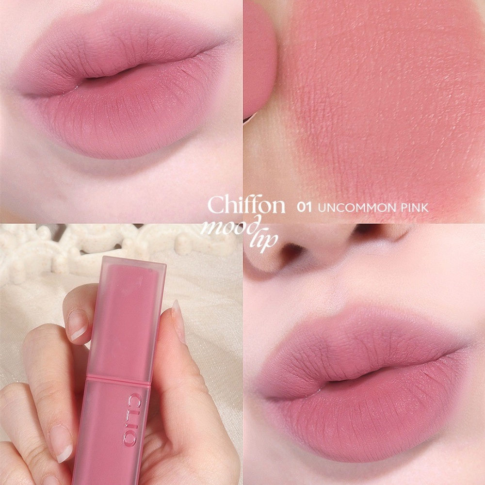 [Săn Sale]Son Thỏi Hiệu Ứng Mờ Clio Chiffon Mood Lip 3.2g