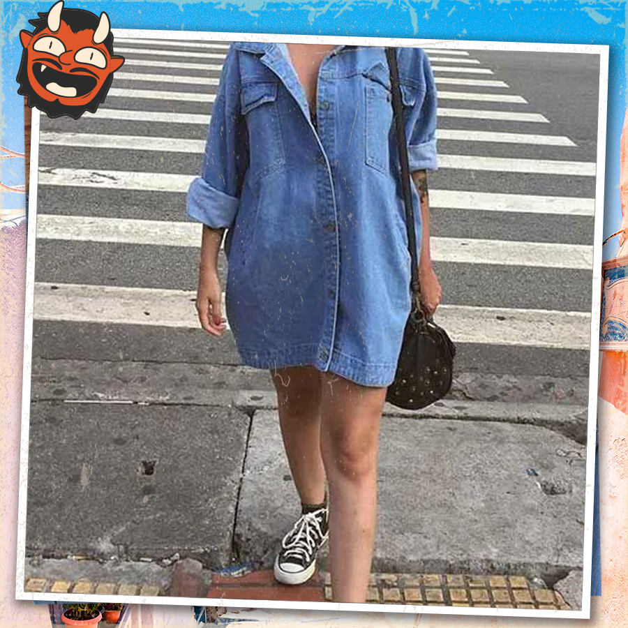 Áo sơ mi denim - jean - kaki secondhand (2hand) - vintage, cổ điển - (inbox để được tư vấn size)