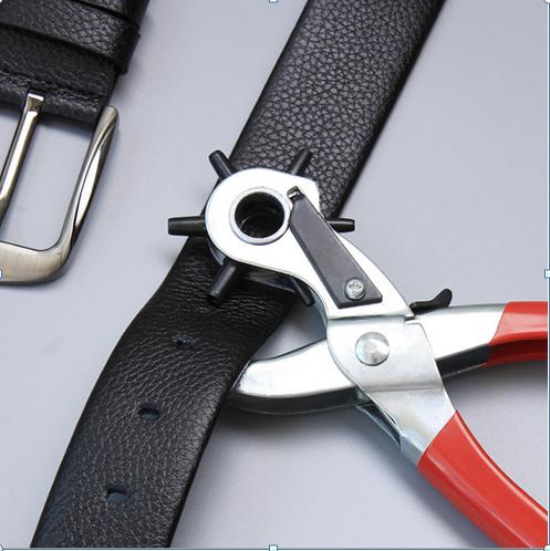 Kìm Bấm Lỗ Dây Nịt Punch.Kìm Bấm Lỗ Thắt Lưng,Dây Da Đa Năng,Siêu Tiện Lợi,Chuyên Dụng Với 6 Kích Cỡ Lỗ 2mm; 2,5mm; 3mm; 3,5mm; 4mm; 4,5mm Phù Hợp Cho Việc Thường Xuyên Đục Lỗ Thắt Lưng, Dây Nịt, Dây Da Đồng Hồ, Bìa Giấy,Túi Sách...