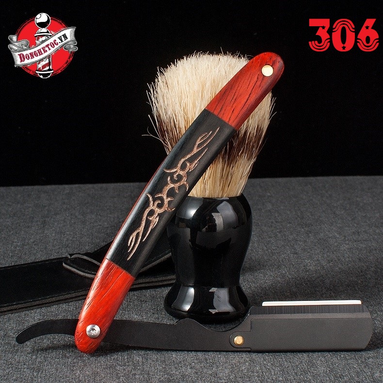 Dao cạo râu cán gỗ 306