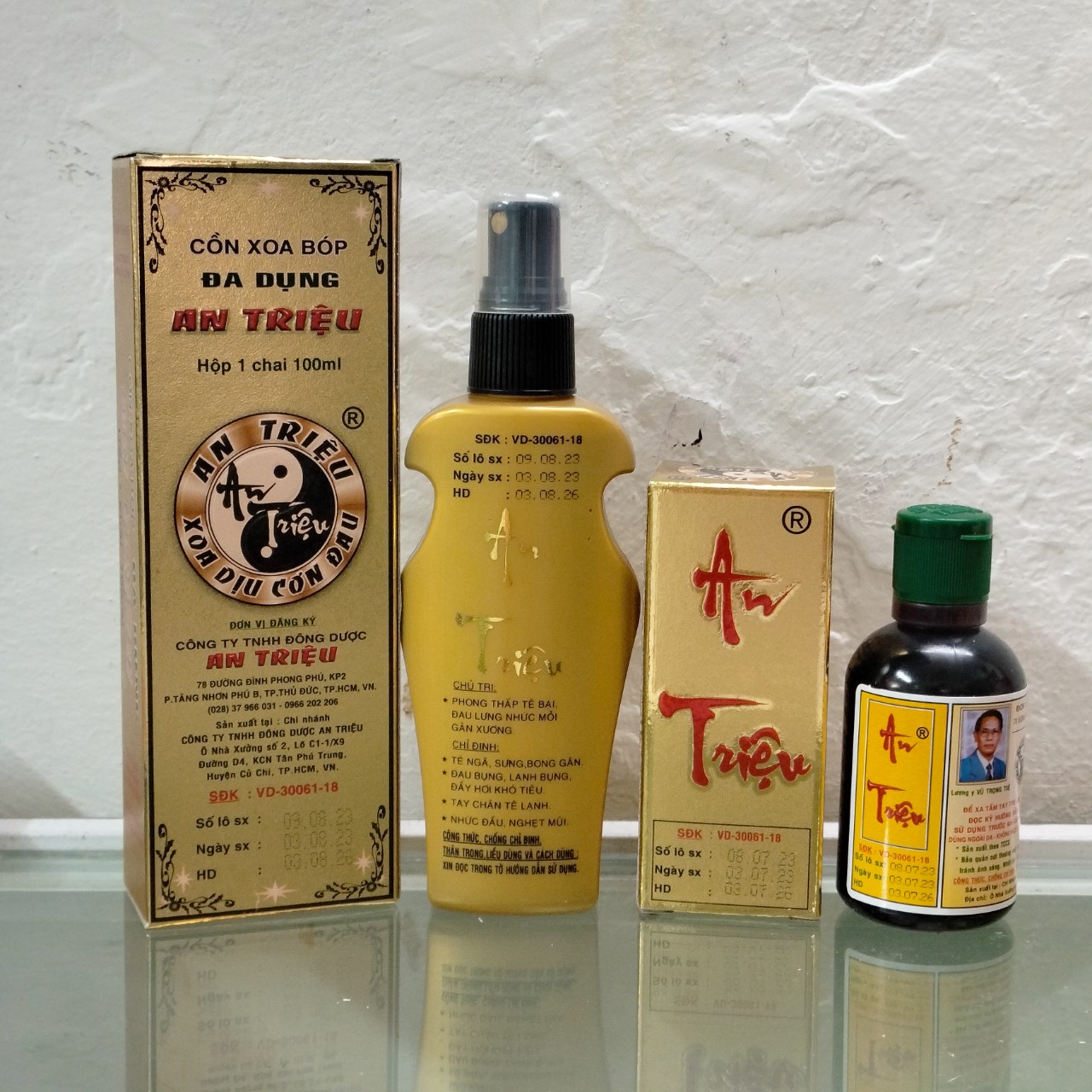 Cồn xoa bóp đa dụng An Triệu