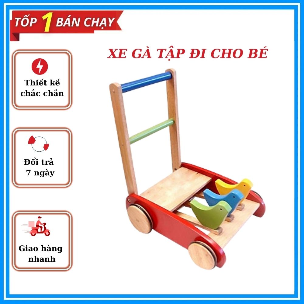 Xe tập đi 3 con gà cho bé