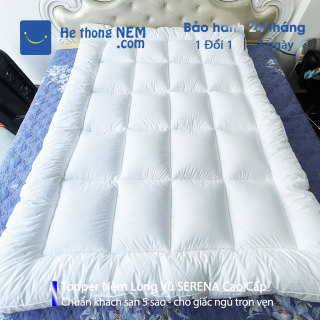 Tấm Topper Nệm Lông Vũ SERENA Cao Cấp Đệm Ngủ Giường Bed Mattress Tấm lót thumbnail